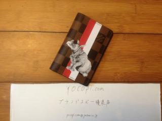 【N63349】 LOUIS VUITTON ルイヴィトン ダミエ・エベヌ カードケース スーパーコピー オーガナイザー・ドゥ ポッシュ 二つ折り キー＆カードケース