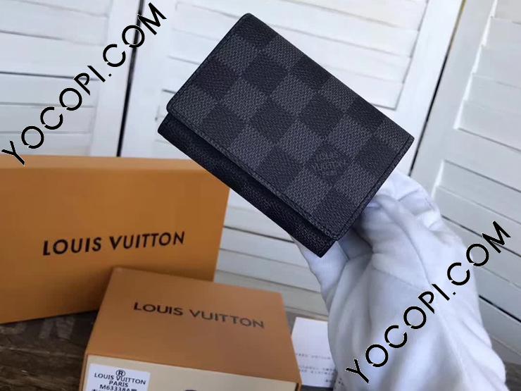 N63338】 LOUIS VUITTON ルイヴィトン ダミエ・グラフィット 財布 