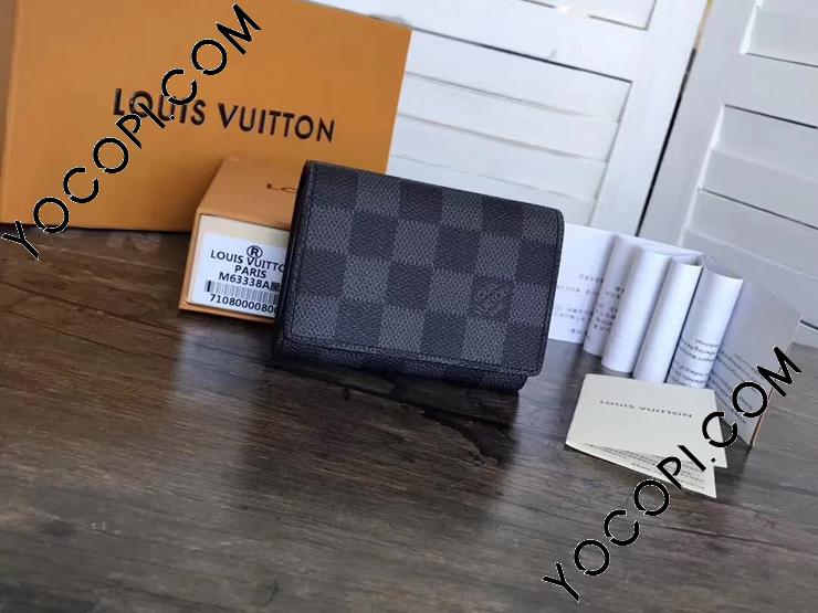 N63338】 LOUIS VUITTON ルイヴィトン ダミエ・グラフィット 財布 ...
