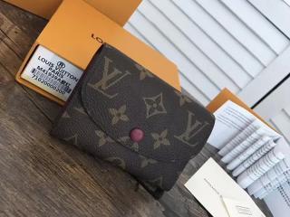 【M41939】 LOUIS VUITTON ルイヴィトン モノグラム 財布 スーパーコピー ポルトモネ・ロザリ ヴィトン レディース 二つ折り財布 2色可選択 フューシャ