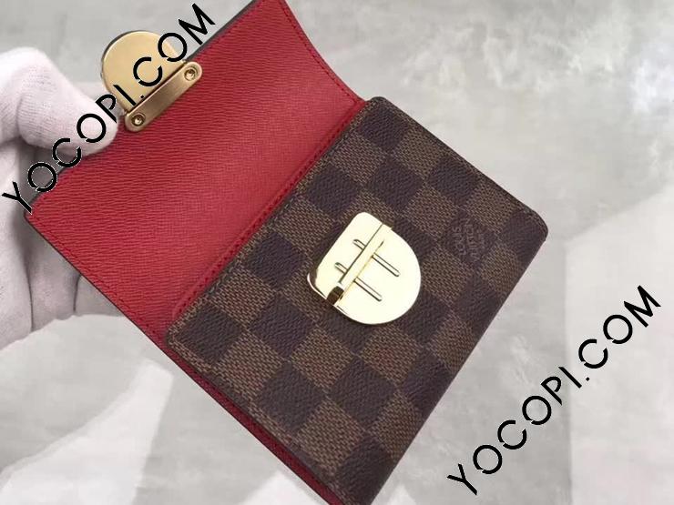 ルイヴィトン N60005 ダミエ ポルトフォイユ コアラ 三つ折り財布 ルイヴィトンポルトフォイユ コアラ 14137 ブラウン ユニ
