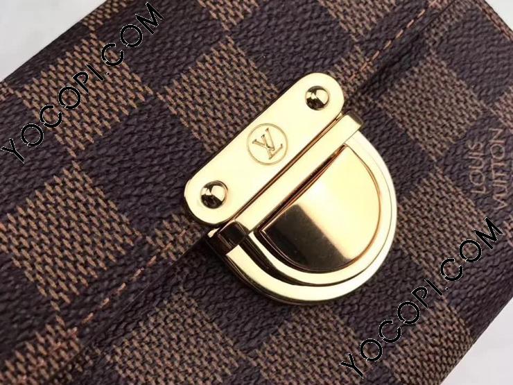 ルイヴィトン ダミエ エベヌ コアラ ルージュ 折り財布 N60005 ルイヴィトン ダミエ エベヌ コアラ ルージュ 折り財布 N60005