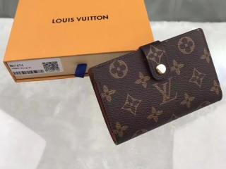 【M61674】 LOUIS VUITTON ルイヴィトン モノグラム 財布 スーパーコピー ポルトフォイユ・ヴィエノワ ヴィトン レディース 二つ折り財布