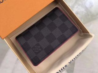【N63257】 LOUIS VUITTON ルイヴィトン ダミエ・グラフィット 財布 スーパーコピー オーガナイザー・ドゥ ポッシュ ヴィトン メンズ 二つ折り財布 2色可選択 ボルドー
