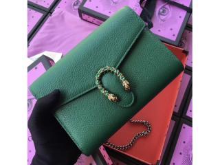 【401231 CAOGX 3120】 GUCCI グッチ ディオニュソス バッグ スーパーコピー Dionysus ミニ チェーンバッグ レディース ショルダーバッグ 3色可選択 エメラルド レザー