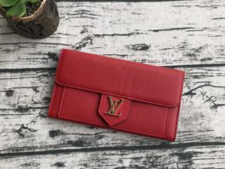 【M60863】 LOUIS VUITTON ルイヴィトン カーフ 長財布 スーパーコピー ポルトフォイユ・ロックミー レディース 二つ折り財布 選択2色 ダリア