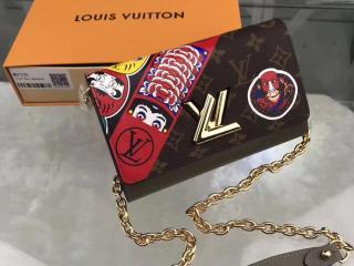 【M67270】 LOUIS VUITTON ルイヴィトン モノグラム 長財布 コピー ポルトフォイユ・ツイスト ヴィトン 山本寛斎 レディース チェーン 二つ折り財布