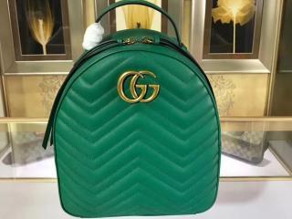 【476671 DTDHT 3120】 GUCCI グッチ GGマーモント バッグ コピー GG Marmont キルティングレザー レディース バックパック 6色可選択 グリーン レザー