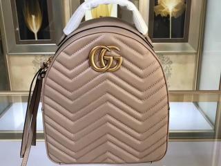 【476671 DTDHD 5729】 GUCCI グッチ GGマーモント バッグ コピー GG Marmont キルティングレザー レディース バックパック 6色可選択 ベージュ レザー