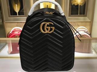 【476671 DTDHD 1000】 GUCCI グッチ GGマーモント バッグ スーパーコピー GG Marmont キルティングレザー レディース バックパック 6色可選択 ブラック レザー