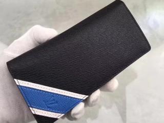【M64012】 LOUIS VUITTON ルイヴィトン タイガ 長財布 スーパーコピー ポルトフォイユ・ブラザ タイガ ストライプ ヴィトン メンズ 二つ折り財布