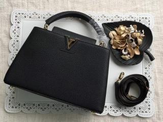 【M42259】 LOUIS VUITTON ルイヴィトン トリヨン バッグ スーパーコピー カプシーヌ PM ハンドバッグ ヴィトン レディース ショルダーバッグ 5色可選択 ノワール&ゴールド金具