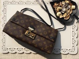 【M41693】 LOUIS VUITTON ルイヴィトン モノグラム バッグ スーパーコピー サック・トリアングルPM ブラック カーフスキン レディース 2WAYショルダーバッグ 斜め掛け