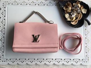 【M51201】 LOUIS VUITTON ルイヴィトン ソフトカーフ パック コピー ロックミーII BB Lockme チェーンハンドバッグ ヴィトン レディース ショルダーパック 4色可選択 ローズバレリーヌ