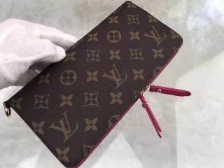 【M66701】 LOUIS VUITTON ルイヴィトン モノグラム 長財布 スーパーコピー ポルトフォイユ･アンソリット ヴィトン レディース 二つ折り財布 3色可選択 ローズポップ