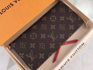【M66567】 LOUIS VUITTON ルイヴィトン モノグラム 長財布 コピー ポルトフォイユ･アンソリット ヴィトン レディース 二つ折り財布 3色可選択 ルージュ