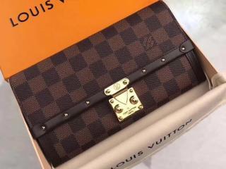 【N60535】 LOUIS VUITTON ルイヴィトン ダミエ・エベヌ 長財布 スーパーコピー ポルトフォイユ・ヴェニス ヴィトン レディース 二つ折り財布