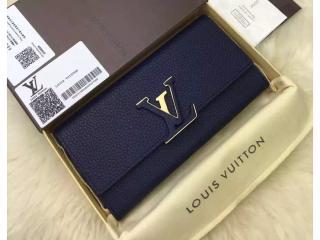 【M41970】 LOUIS VUITTON ルイヴィトン トリヨン 財布 スーパーコピー ポルトフォイユ・カプシーヌ ヴィトン レディース 二つ折り長財布 5色可選択 ﾌﾞﾙーﾏﾘｰﾇ&ゴールド金具