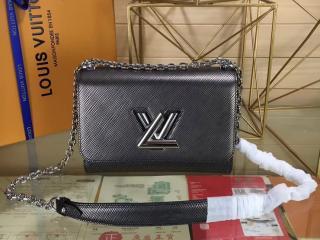 【M54855】 LOUIS VUITTON ルイヴィトン エピ バッグ スーパーコピー ツイスト MM ヴィトン レディース チェーンショルダーバッグ シルバー金具