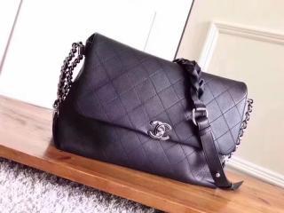 【A57117 Y83246 94305】 CHANEL シャネル レディース バッグ コピー Flap bag ハンドバッグ 18年新作 グレインド カーフスキン & カーフスキン 30CM ブラック