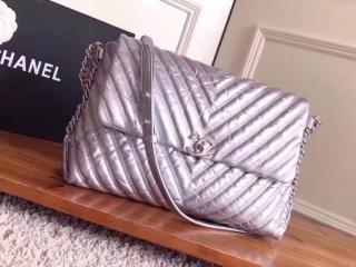 【A91978 Y82670 45002】 CHANEL シャネル レディース バッグ スーパーコピー 17/18秋・冬 ラメ ファブリック ハンドバッグ チェーンショルダーバッグ 2色可選択 シルバー