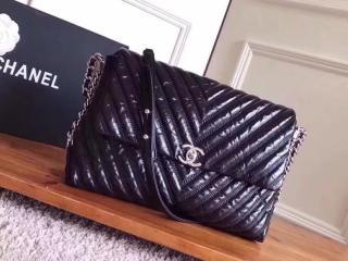 【A91978 Y82670 94305】 CHANEL シャネル レディース バッグ コピー 17/18秋・冬 ラメ ファブリック ハンドバッグ チェーンショルダーバッグ 2色可選択 ブラック