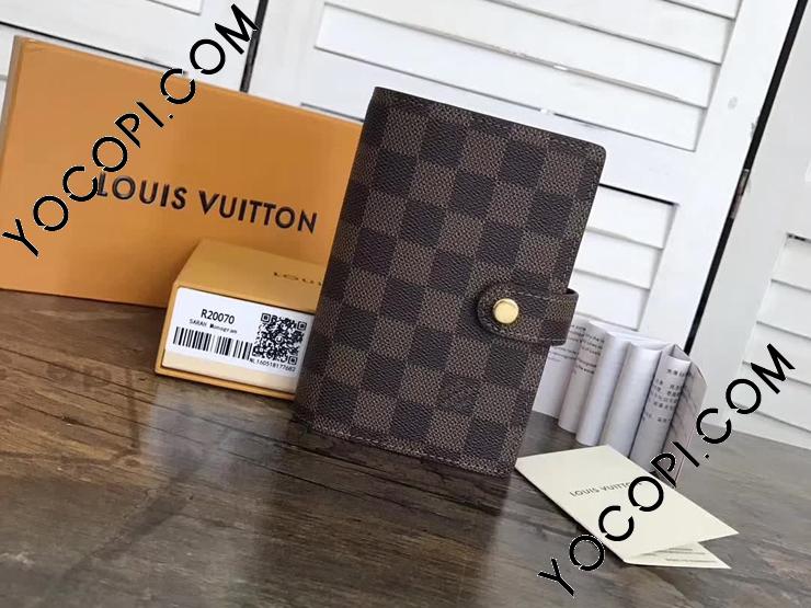 R20700】 LOUIS VUITTON ルイヴィトン ダミエ・エベヌ 手帳 スーパー