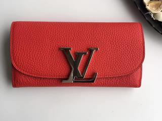 【M58813】 LOUIS VUITTON ルイヴィトン トリヨン 長財布 スーパーコピー ポルトフォイユ・ヴィヴィエンヌ ヴィトン レディース 二つ折り財布 3色可選択 コクリコ