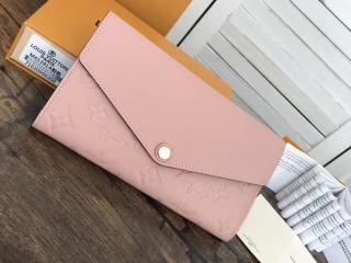 【M61291】 LOUIS VUITTON ルイヴィトン モノグラム・アンプラント 財布 コピー ポルトフォイユ・サラ ヴィトン レディース 二つ折り長財布 5色可選択 ローズ・バレリーヌ