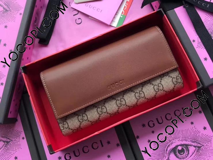 KLQHG  GUCCI グッチ GGスプリーム 長財布 スーパー