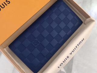 【N63205】 LOUIS VUITTON ルイヴィトン ダミエ・アンフィニ 長財布 コピー ポルトフォイユ・ブラザ ヴィトン メンズ 二つ折り財布 ネプテューヌ