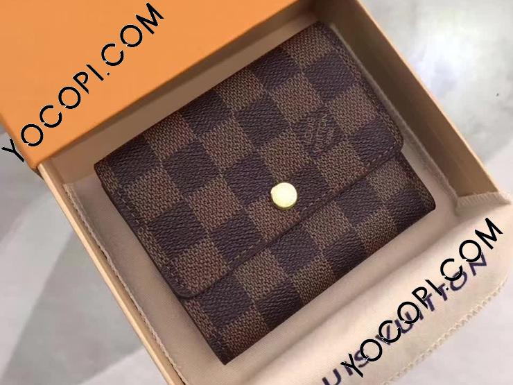 N63242】 LOUIS VUITTON ルイヴィトン ダミエ・エベヌ 財布