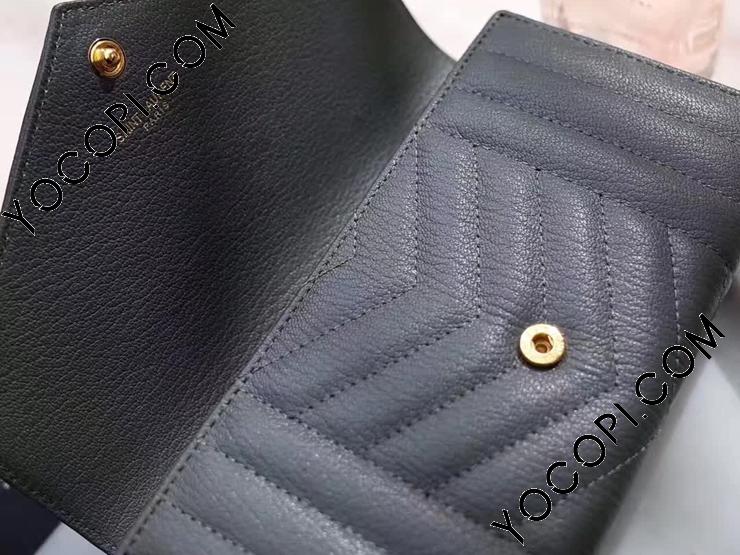 YSL ブラック キルティング長財布 YSL ブラック 長財布 キルティングデザイン - メルカリ