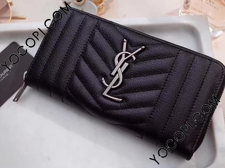 465232 BRM04 1000】 SAINT LAURENT サンローラン モノグラム 長 465232 BRM04 1000】 SAINT LAURENT サンローラン モノグラム 長