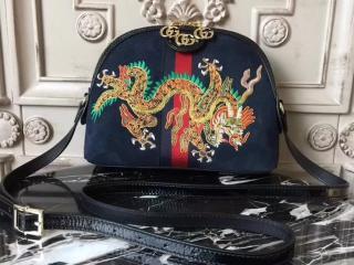 【499621 D6ZXG 8828】 GUCCI グッチ オフィディア コピー 18新作 Ophidia エンブロイダリー レディース ショルダーバッグ ブルー/レッド/ブルー