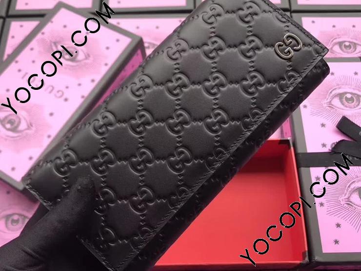 Gucci財布 481727 CWC1N 1000】 GUCCI グッチ メンズ 長財布 コピー
