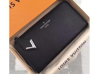 【M60146】 LOUIS VUITTON ルイヴィトン 長財布 スーパーコピー ポルトフォイユ・コメット その他レザー ヴィトン レディース ラウンドファスナー財布 3色可選択 ノワール