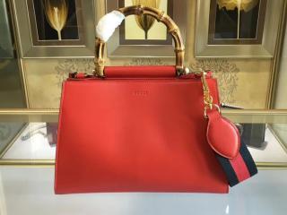 【‎459076 DVU2G 6473】 Gucci Nymphaea グッチ ニムフェア バッグ コピー トップハンドルバッグ レディース ショルダーバッグ 2色可選択 ハイビスカスレッド レザー