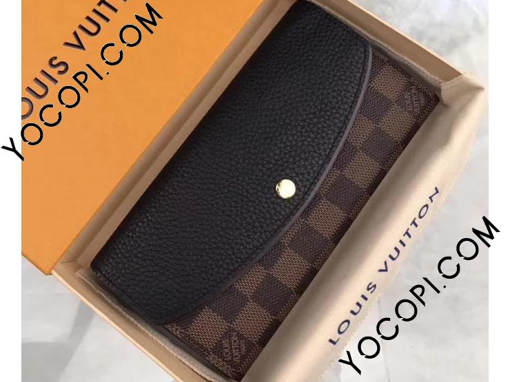 ルイヴィトン N61221 ポルトフォイユ カイサダミエ エベヌ 二つ折り長財布 N61221】 LOUIS VUITTON ルイヴィトン ダミエ・エベヌ 長財布