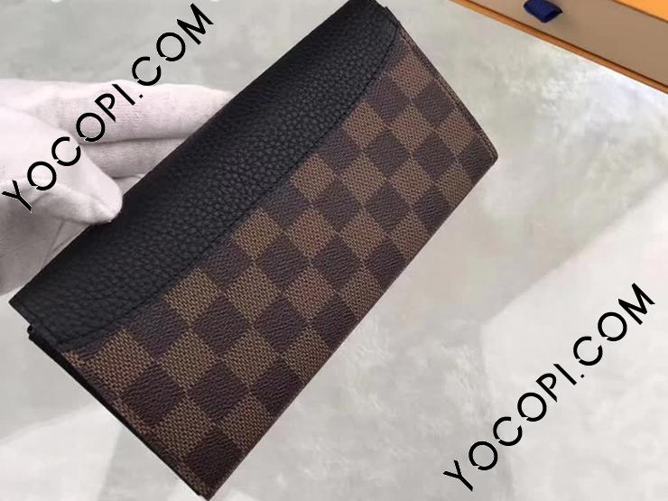 ルイヴィトン N61221 ポルトフォイユ カイサダミエ エベヌ 二つ折り長財布 N61261】 LOUIS VUITTON ルイヴィトン ダミエ・エベヌ 長財布