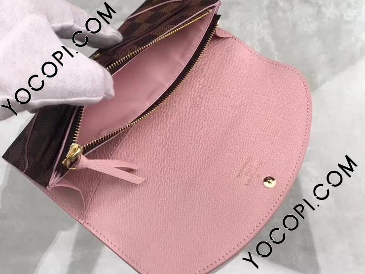 N61227】 LOUIS VUITTON ルイヴィトン ダミエ・エベヌ 長財布