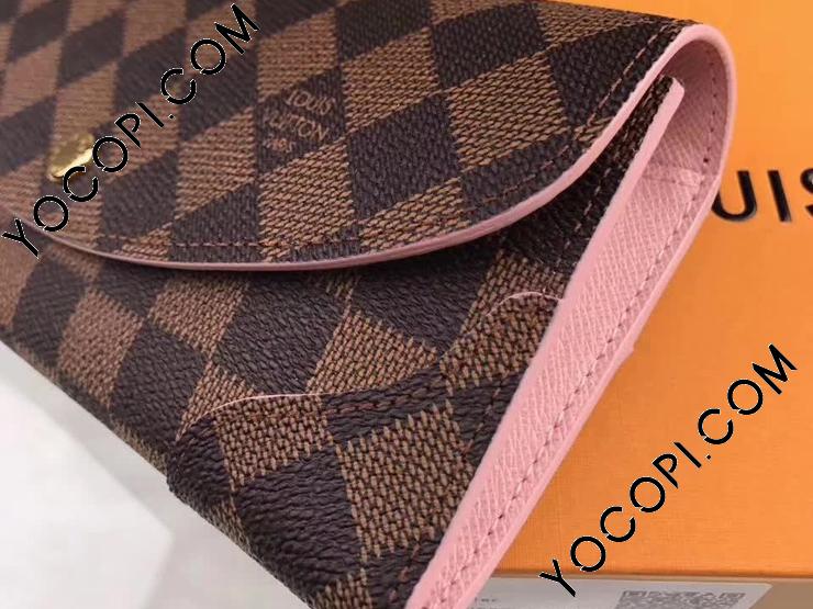 N61227】 LOUIS VUITTON ルイヴィトン ダミエ・エベヌ 長財布 コピー