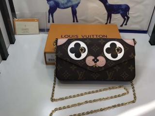 【M67248】 LOUIS VUITTON ルイヴィトン モノグラム 長財布 スーパーコピー ポシェット・フェリーチェ チェーンショルダー ヴィトン レディース 二つ折り財布