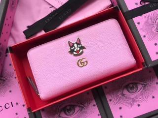 【499337 CAO0G 5832】 GUCCI グッチ レディース 長財布 スーパーコピー Boscoレザー ジップアラウンドウォレット ラウンドファスナー財布 ピンク レザー