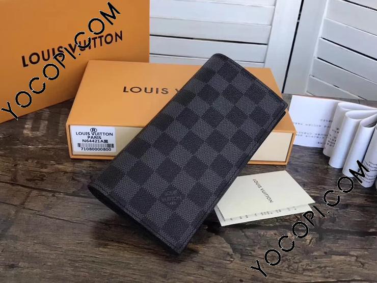 N64414】 LOUIS VUITTON ルイヴィトン ダミエ・グラフィット 長財布  