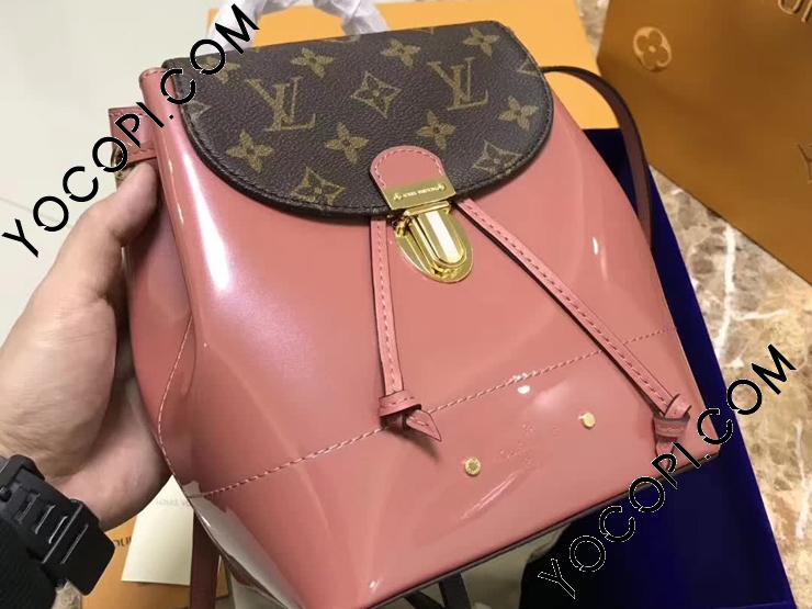 ルイヴィトンLOUISVUITTON　ホットスプリングス　バックパック　ピンク