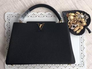 【M48864】 LOUIS VUITTON ルイヴィトン トリヨン バッグ コピー カプシーヌ MM ハンドバッグ ヴィトン レディース ショルダーバッグ 2色可選択 ノワール