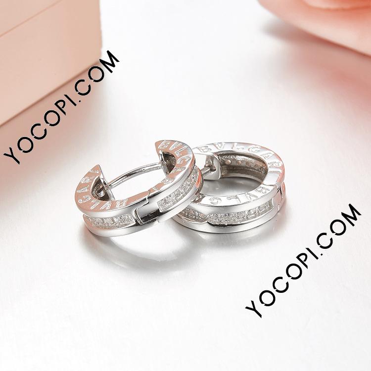 BVLGARI ブルガリ ピアス シルバー ブルガリ BVLGARI B-zero1 ビーゼロワン ホワイトゴールド K18WG