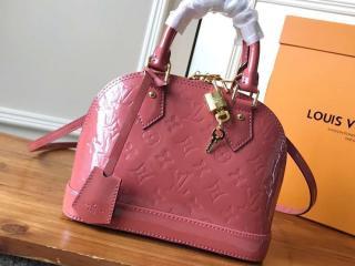【M94769】 LOUIS VUITTON ルイヴィトン モノグラム・ヴェルニ バッグ スーパーコピー アルマ BB ハンドバッグ ヴィトン レディース ショルダーバッグ 4色可選択 ヴィユーローズ