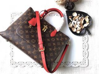 【M43553】 LOUIS VUITTON ルイヴィトン モノグラム バッグ スーパーコピー フラワー・トートバッグ ヴィトン レディース ショルダーバッグ コクリコ